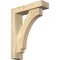 Ekena Millwork Imperial Block Rough Sawn Bracket w/ Offset Brace, Douglas Fir, 4"W x 14"D x 18"H BKT0402X14X18IMP05RDF - alternate 1